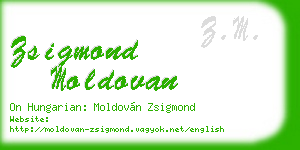 zsigmond moldovan business card